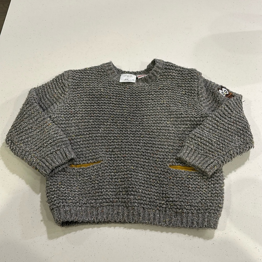 Zara baby gender neutral sweater